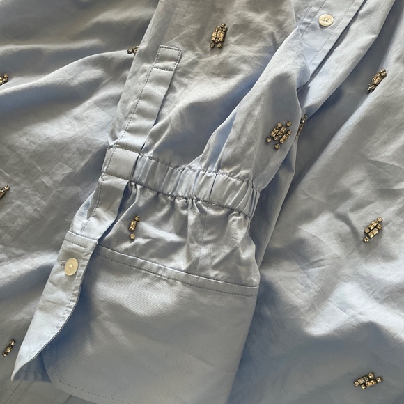 A.L.C. Monica crystal-embellished cotton-twill shirt - Picture 9 of 10